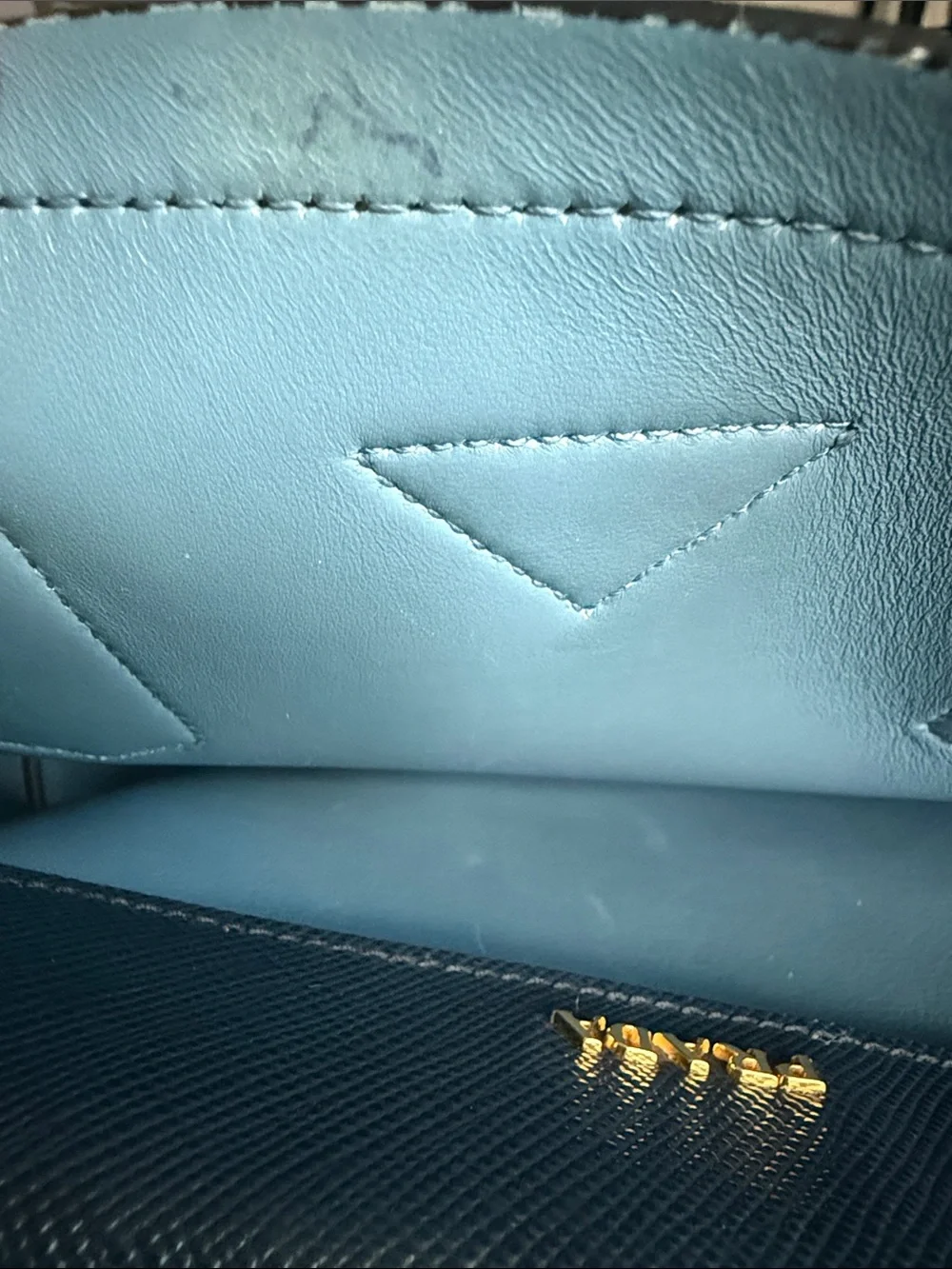 Authentic Prada Saffiano Cuir Medium Double Tote Bag